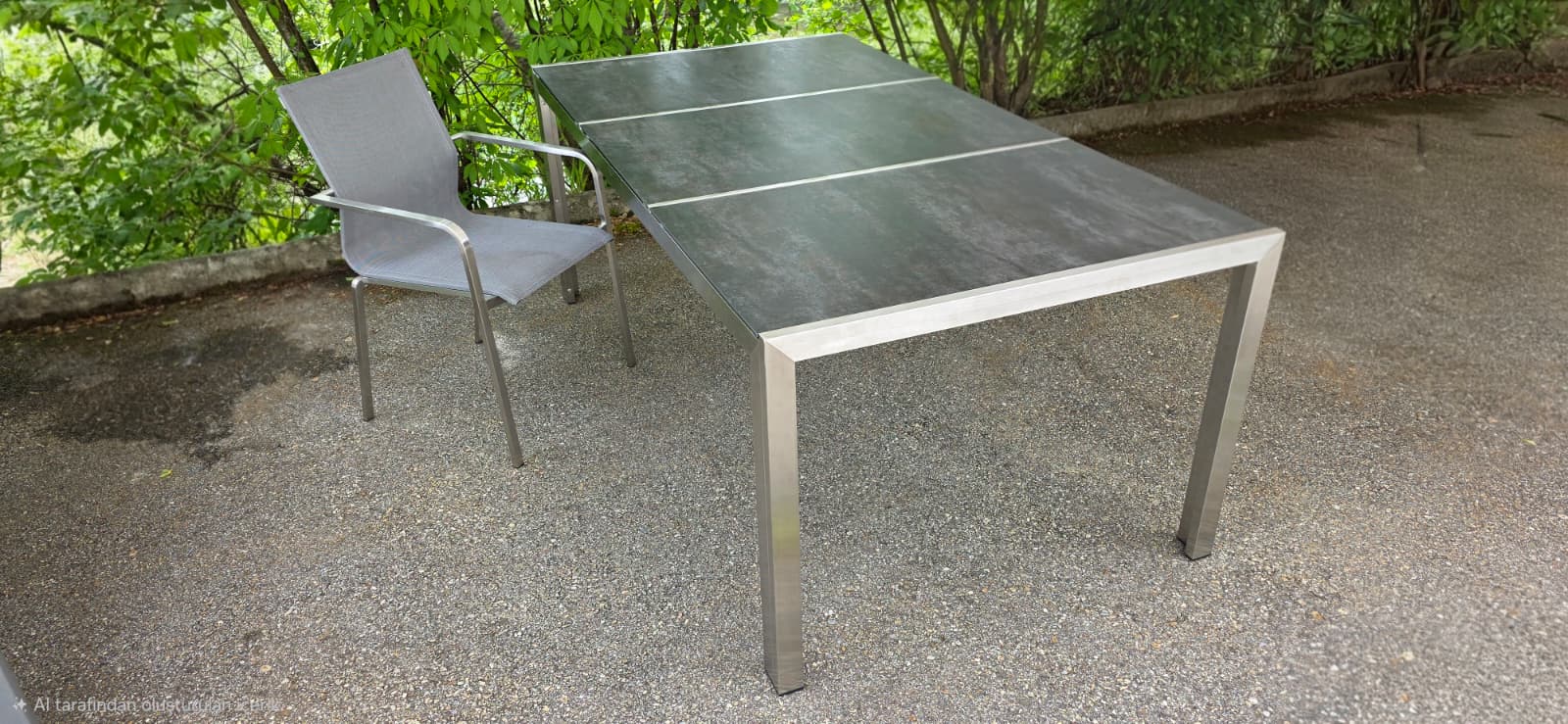 Tisch, Metall, Glastischplatten, outdoor, Gartenmöbel